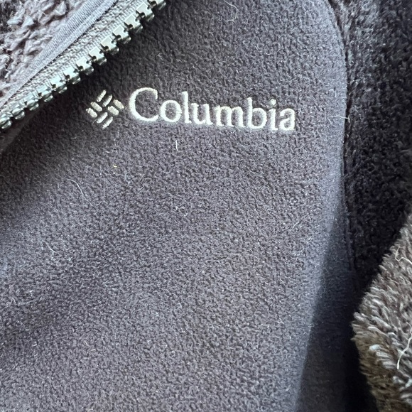 Columbia Fleece and Fur Full Zip Sweatshirt Coat size Large - Picture 4 of 9